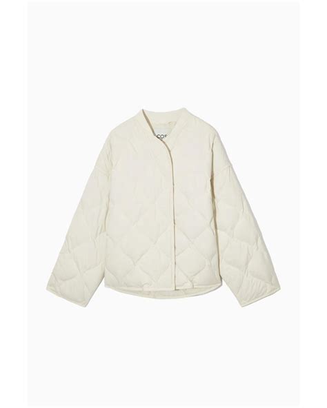 cos oversized quilted jacket.